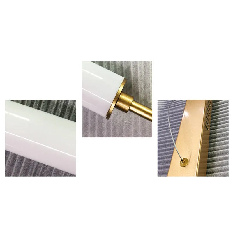 Arisha lampă suspendată modernă minimalistă dreptunghiulară liniară, aur/negru