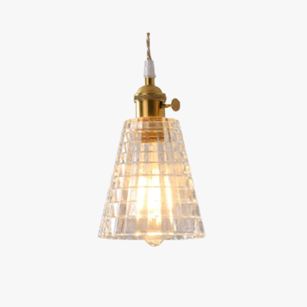 Valentina lampă suspendată Art Deco din alamă și sticlă, 7 stiluri