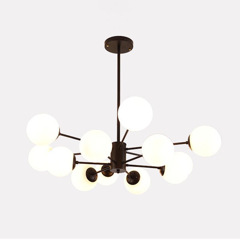 Valentina lampă suspendată simplă de design nordic, neagră/aurie