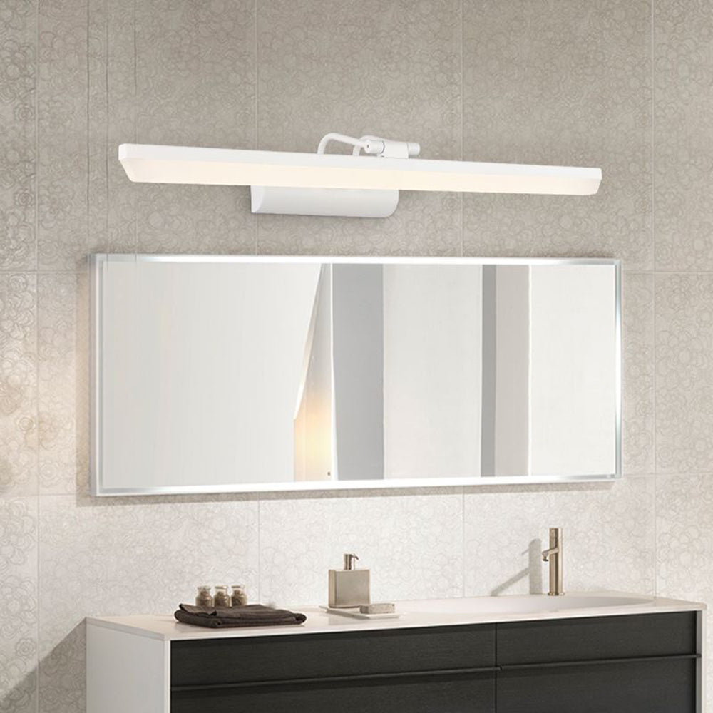Arisha aplică de perete minimalistă Rectangulară din metal, alb/negru