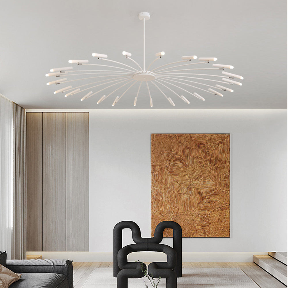 Arisha modern Blown Linear metal Multi-heads candelabru