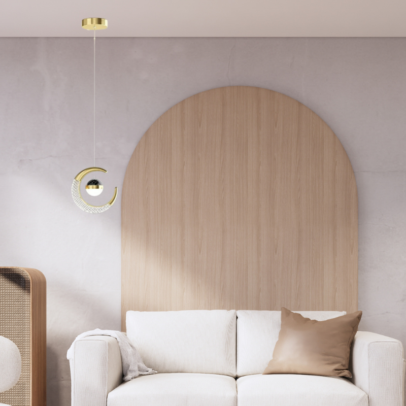 Arisha lampă suspendată LED modernă Starry, negru/Aur