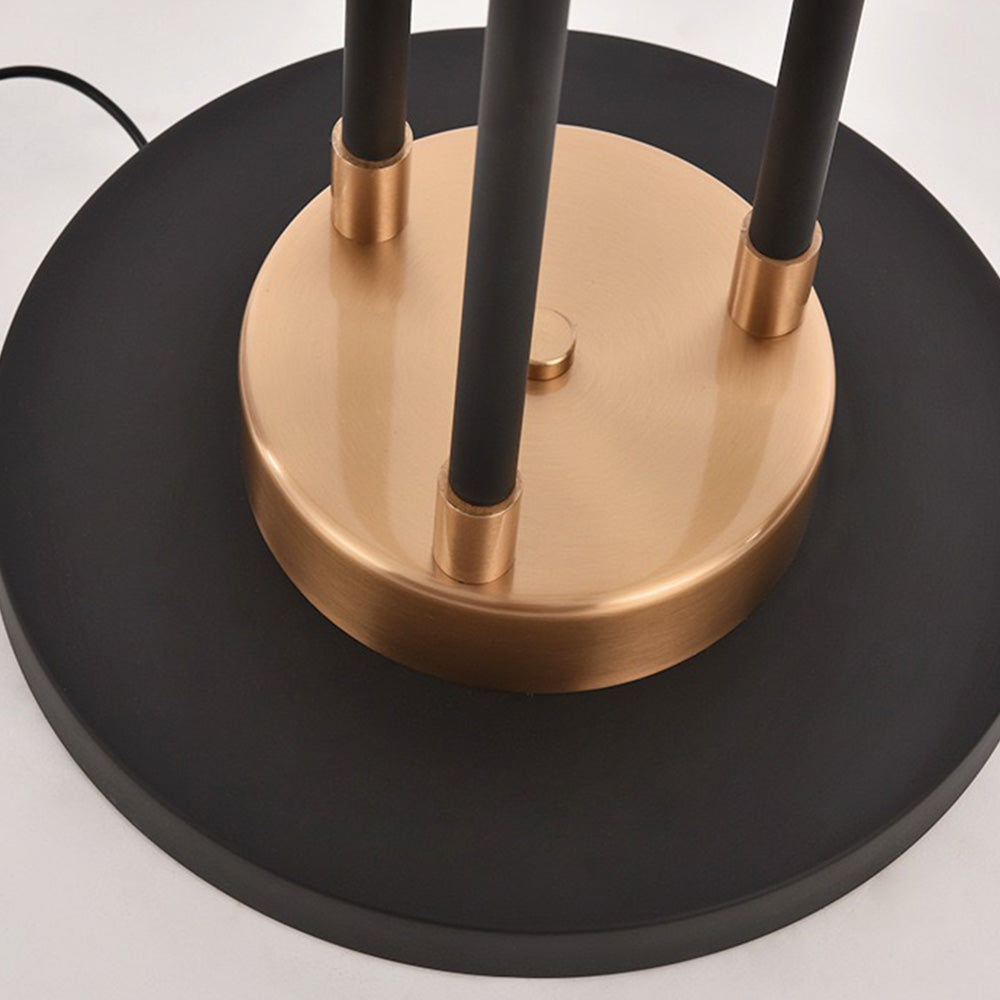 Salgado lampadar modern înalt din metal, cu 3 becuri, negru