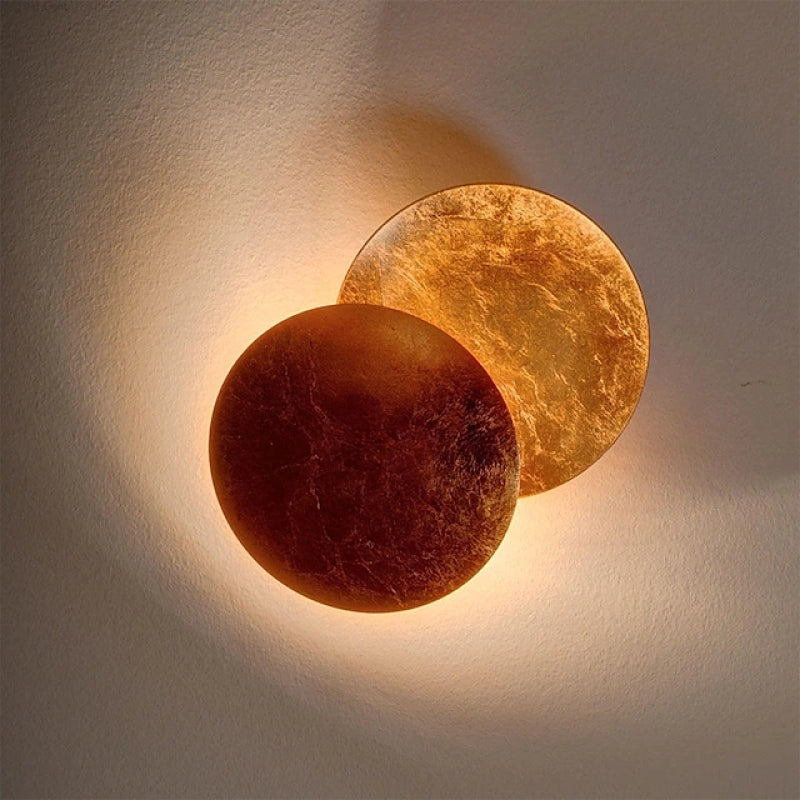 Arisha modern minimalist Round Moon Eclipse aplică de perete
