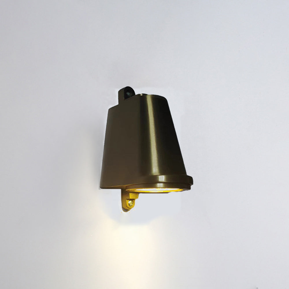 Ray aplică de perete industrială din metal, în formă de clopot, negru/gri/cupru/aluminiu
