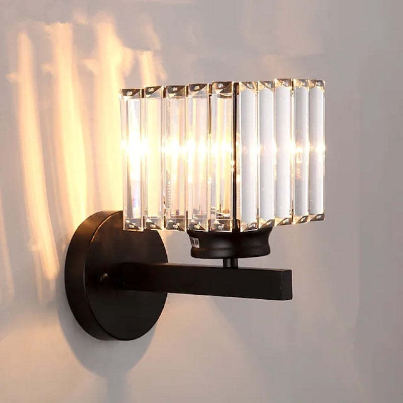Arisha aplică de perete din cristal, modernă, LED, pătrată, rotundă