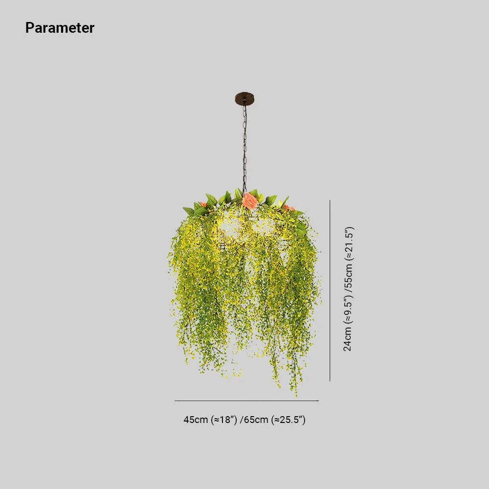 Ritta Art Natural Plant/floare Decor lampă suspendată living