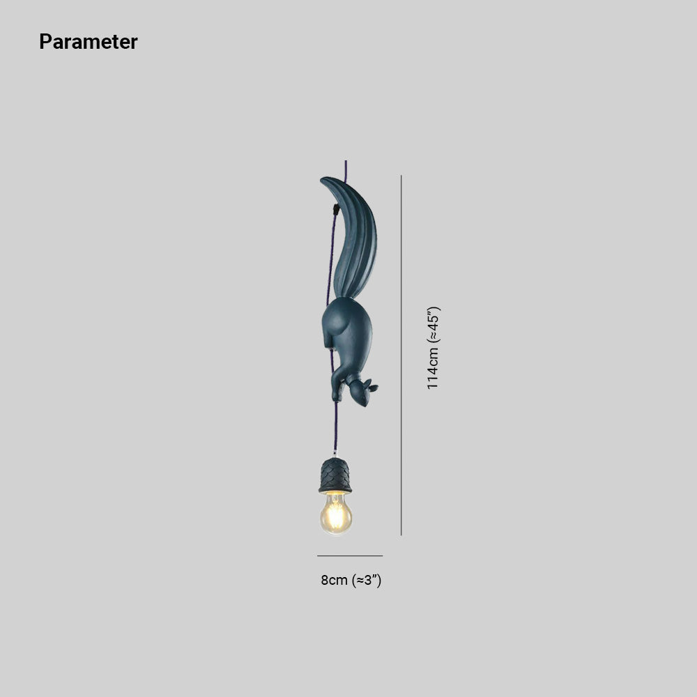 Aria lampă suspendată în stil modern Squirrel/Pinecone, rășină, pentru restaurant