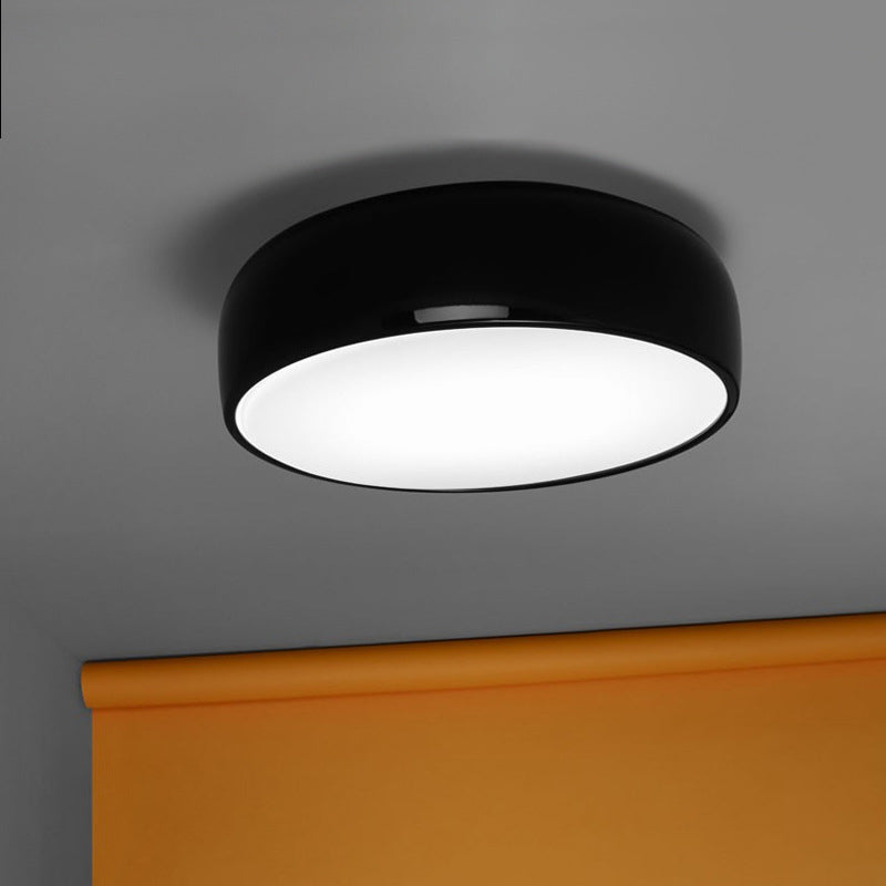 Arisha lampă de tavan modernă cu formă de farfurie din metal, negru/alb
