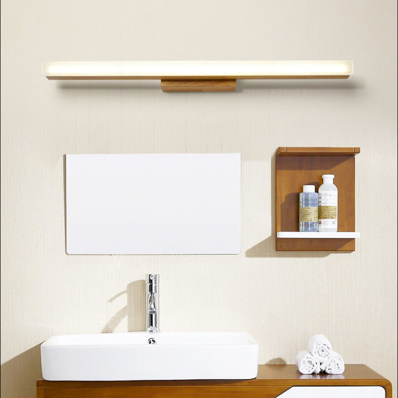 Arisha modern minimalist Linear Wooden aplică de perete, lemn/lemn de nuc