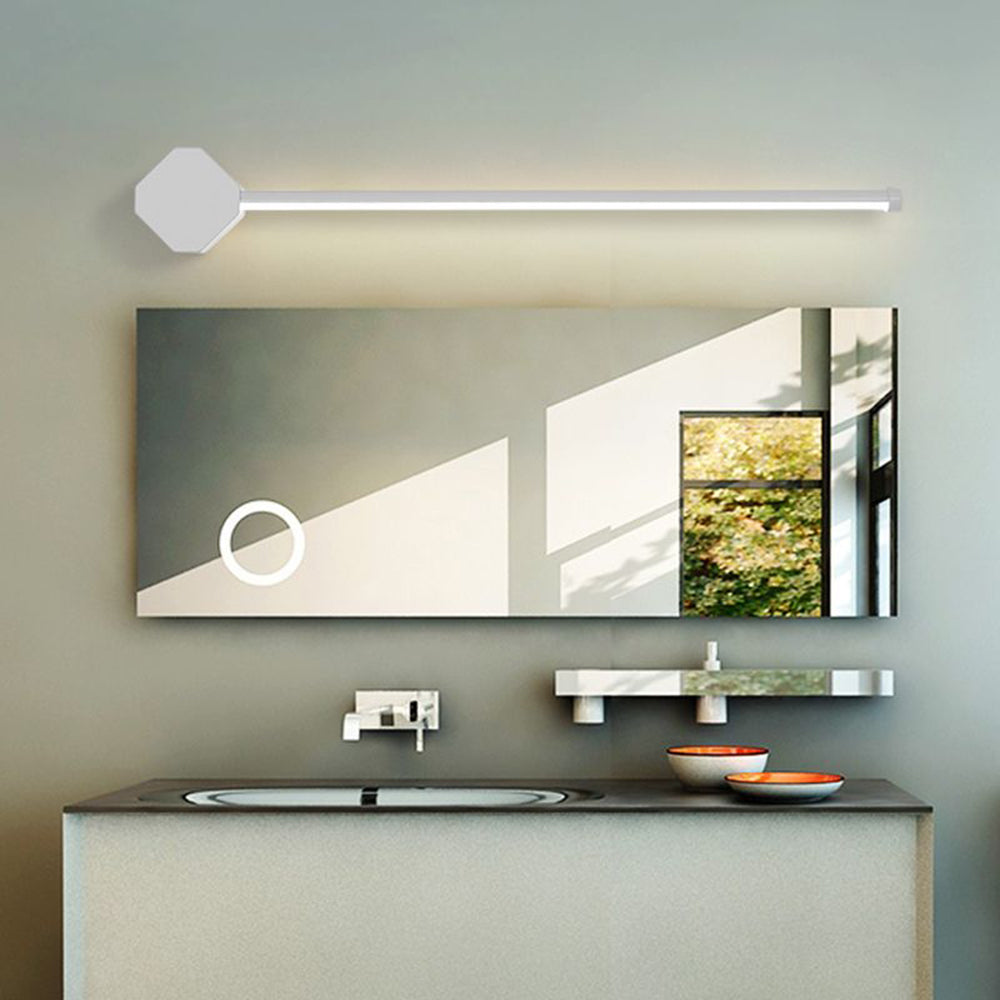 Arisha aplică de perete minimalistă Pătrată Liniară metal/Acriclic, negru/alb