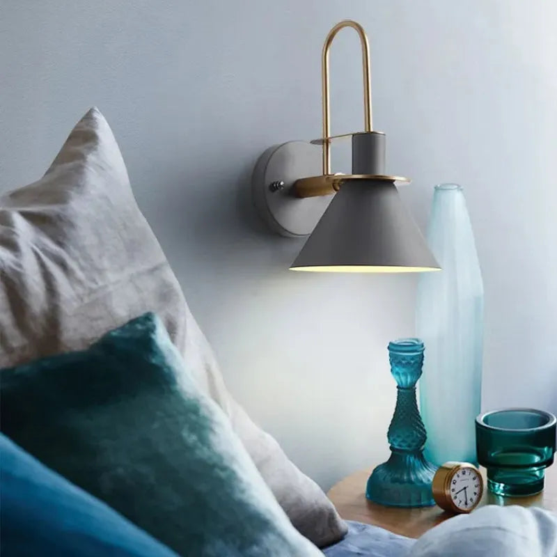 Valentina Vintage Horn formă metal aplică de perete pentru living/cameră de zi/baie, pentru dormitor