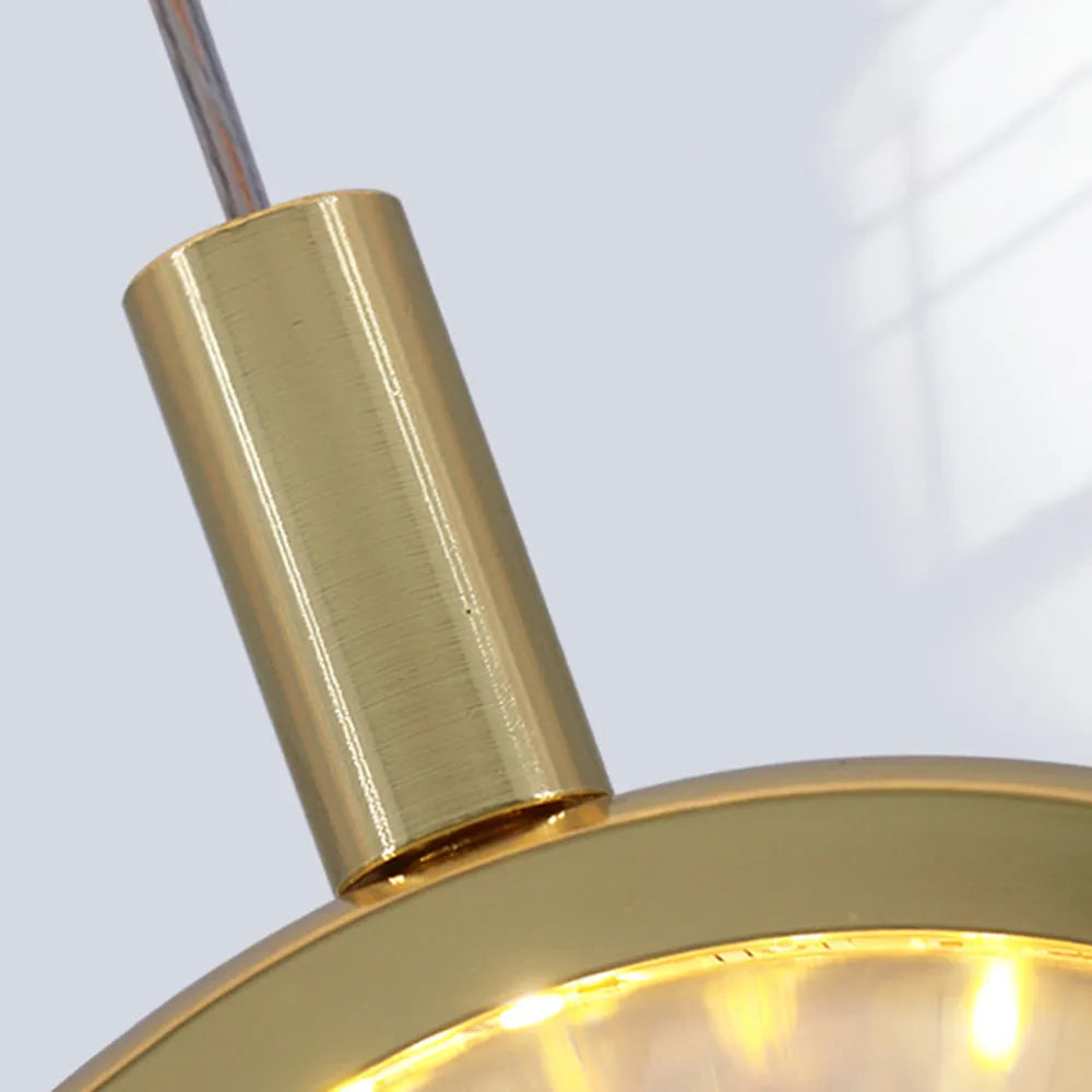 Kristy modern Spherical metal lampă suspendată, Aur