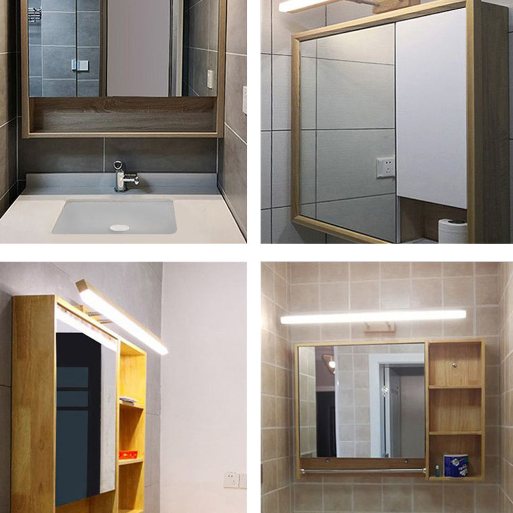 Muto clasic lemn Stretchable oglindă oglindă Bathroom aplică de perete, pentru baie
