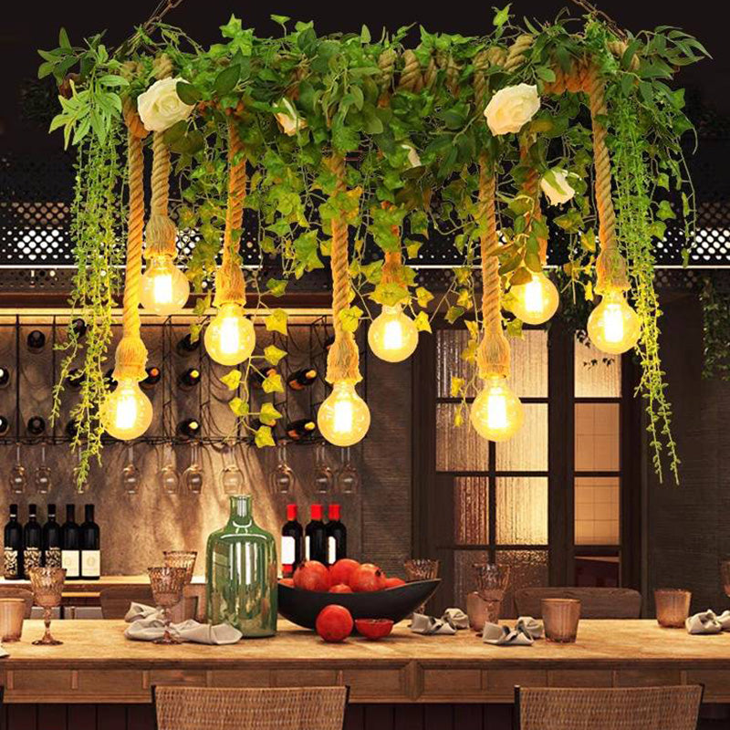 Ritta lampă suspendată decorativă din metal natural/sticlă, culoarea verde