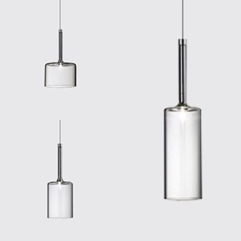 Valentina lampă suspendată minimalistă modernă din sticlă cu LED, 3 Stil