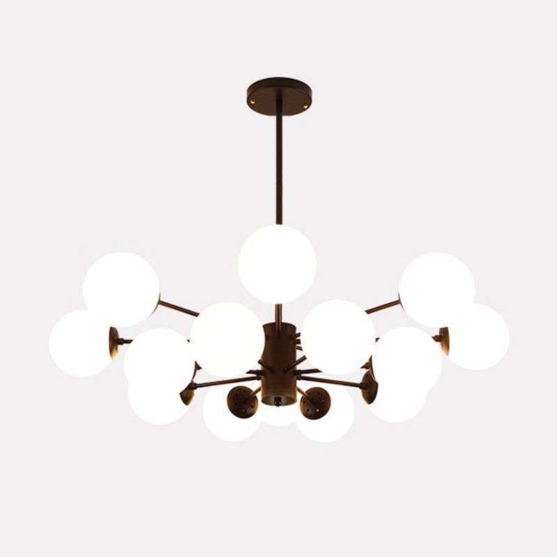 Valentina lampă suspendată simplă de design nordic, neagră/aurie