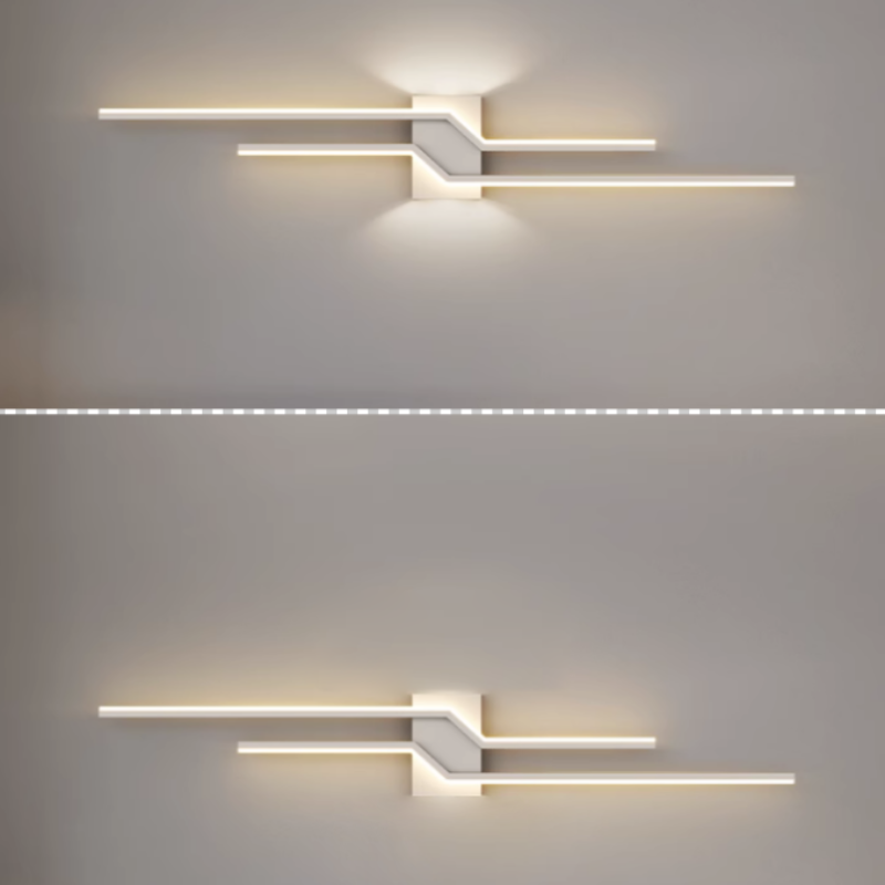 Arisha aplică de perete din metal, minimalistă, liniară, pentru zona oglinzii