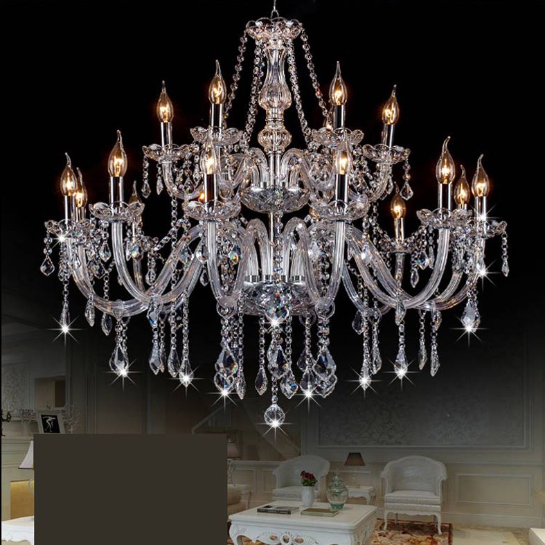 Silva candelabru din cristal transparent