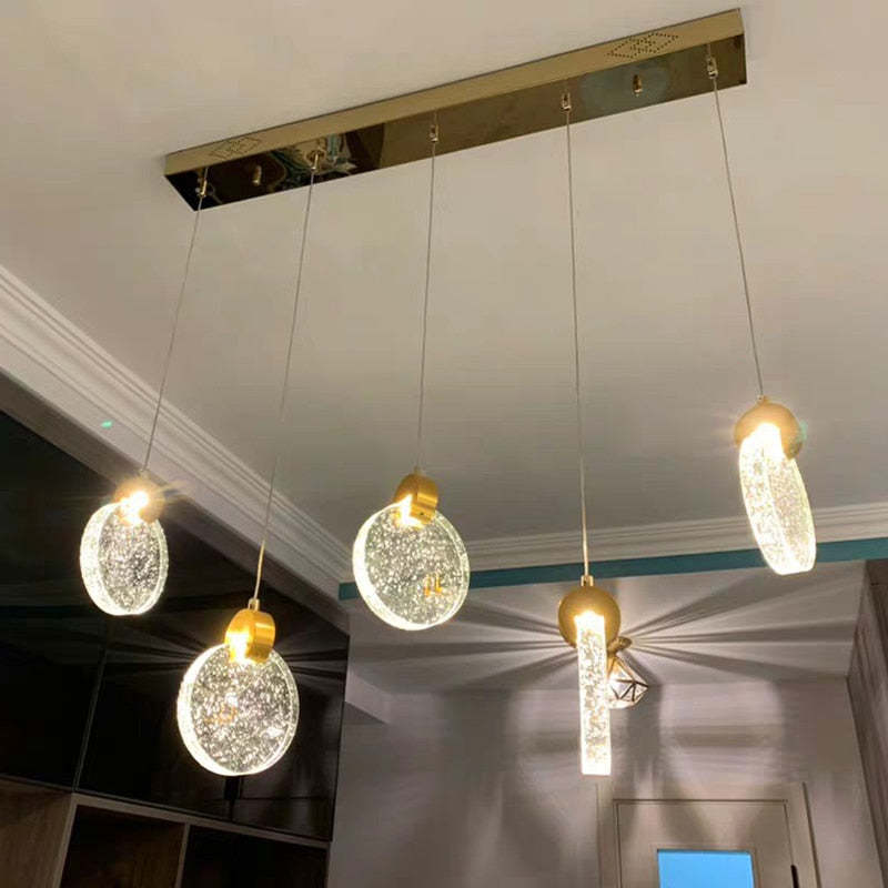Kristy candelabru Circular Ripple Rotund din cristal auriu