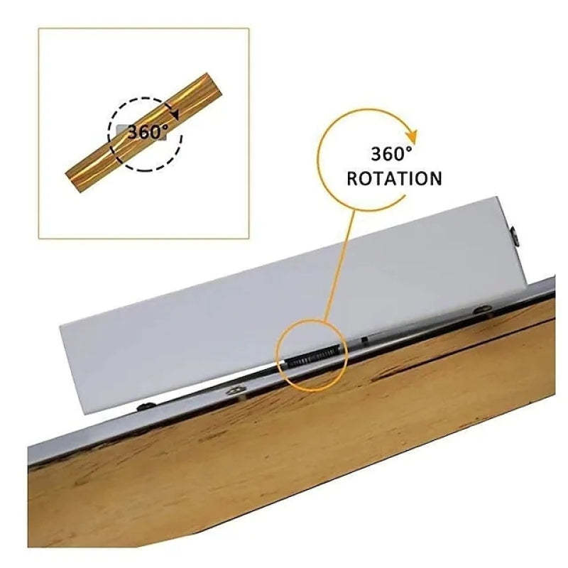 Muto Rotatable Crackle Nature lemn Board LED aplică de perete