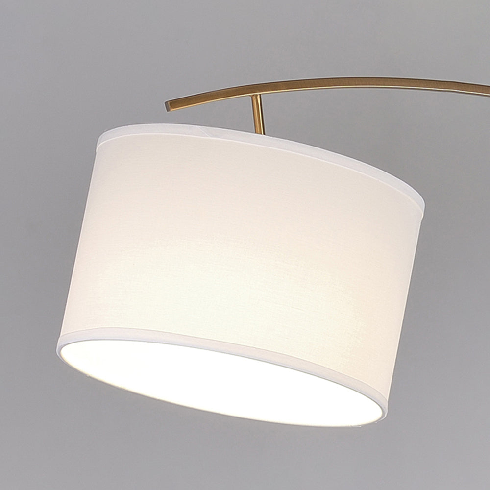 Salgado lampadar 3 temperatură de culoare Switchable, Artificial material textil/metal, cu trei temperaturi de culoare