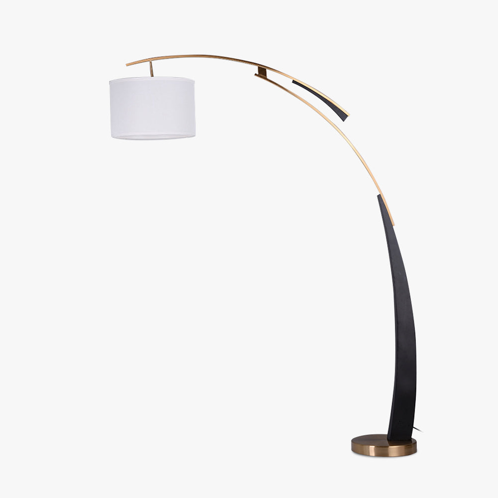 Salgado lampadar 3 temperatură de culoare Switchable, Artificial material textil/metal, cu trei temperaturi de culoare