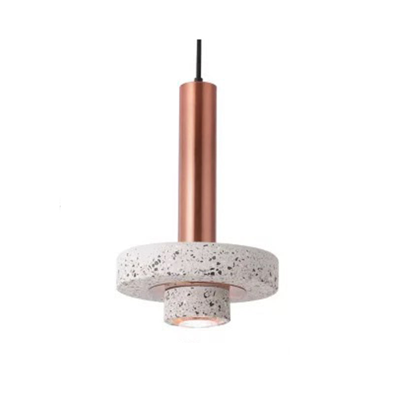 Arisha lampă suspendată din terrazzo, modernă, în stil Art Deco, LED, multicoloră