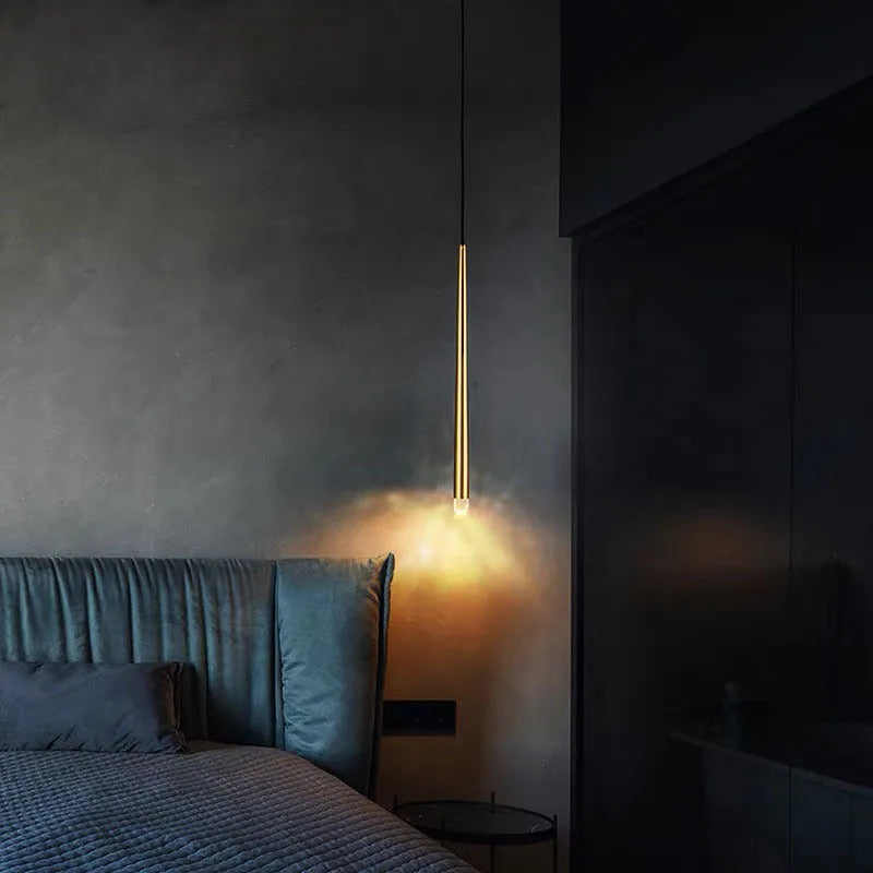 Arisha lampă suspendată liniară modernă, aur, living