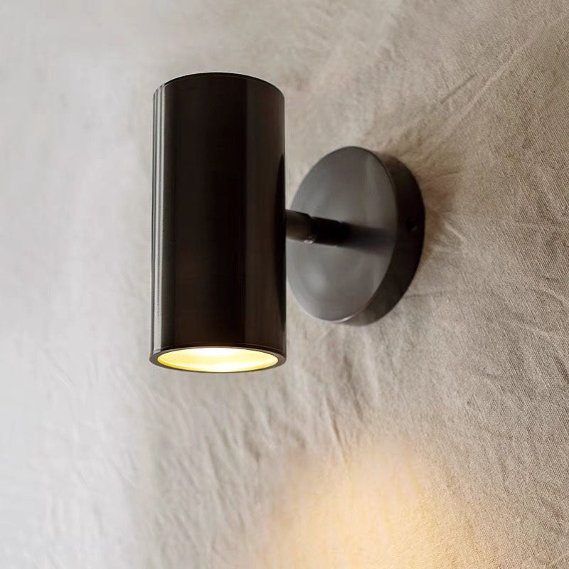 Aria aplică de Perete Spotlight Cilindric metal, Aur/negru