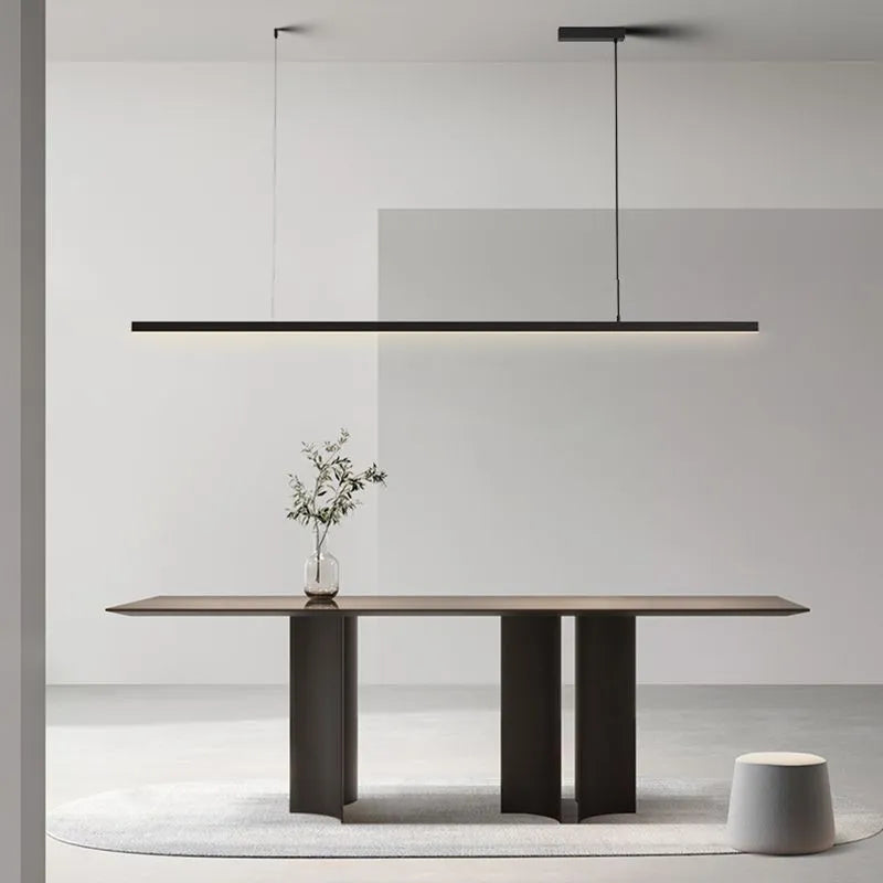 Arisha minimalist Linear metal lampă suspendată, alb/negru