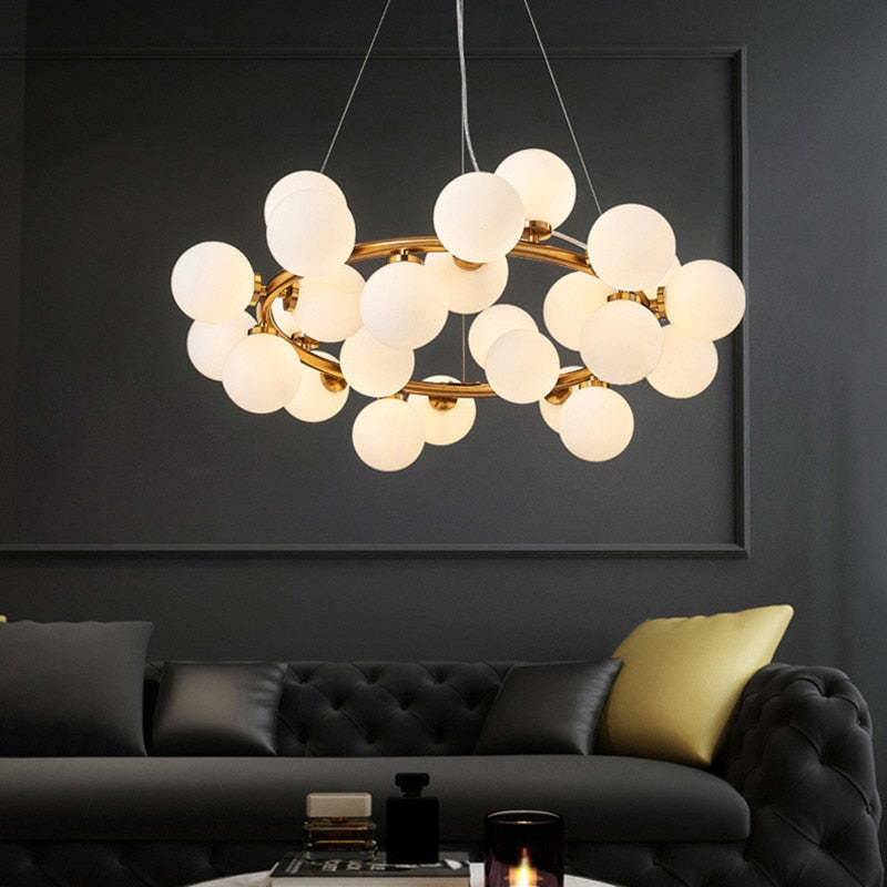 Valentina candelabru  din sticlă aurie