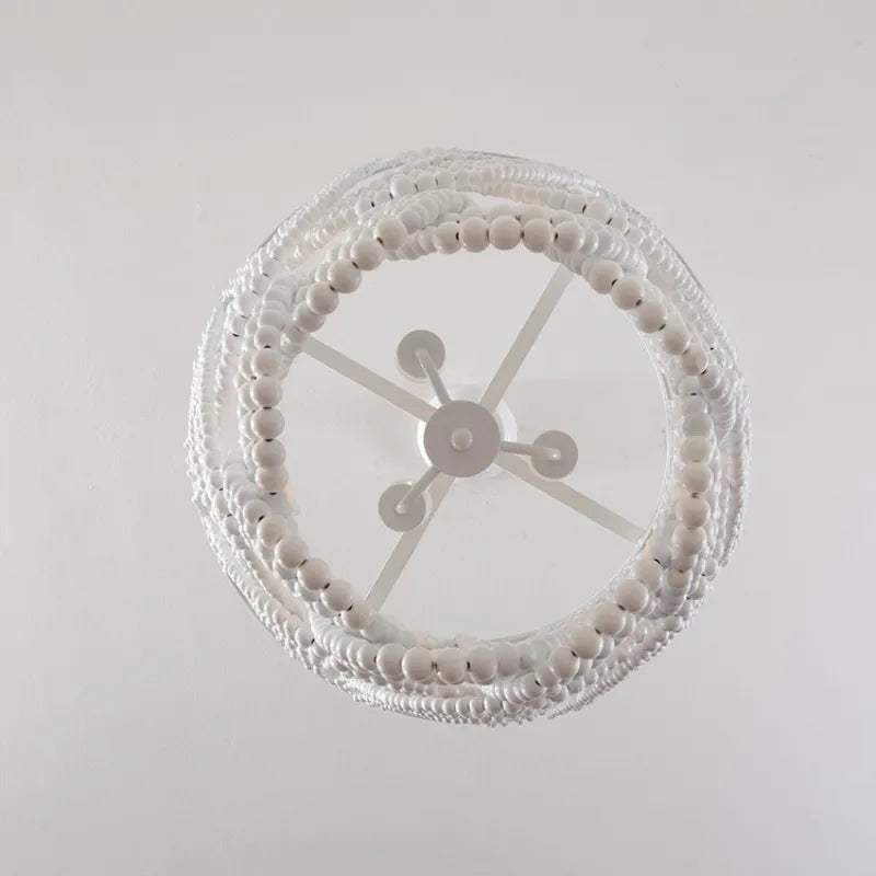 Muto lampă suspendată Boho LED / candelabru din lemn/metal
