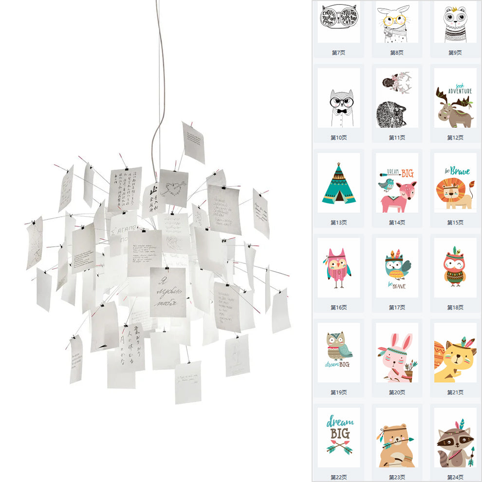 Luninena candelabru din hârtie