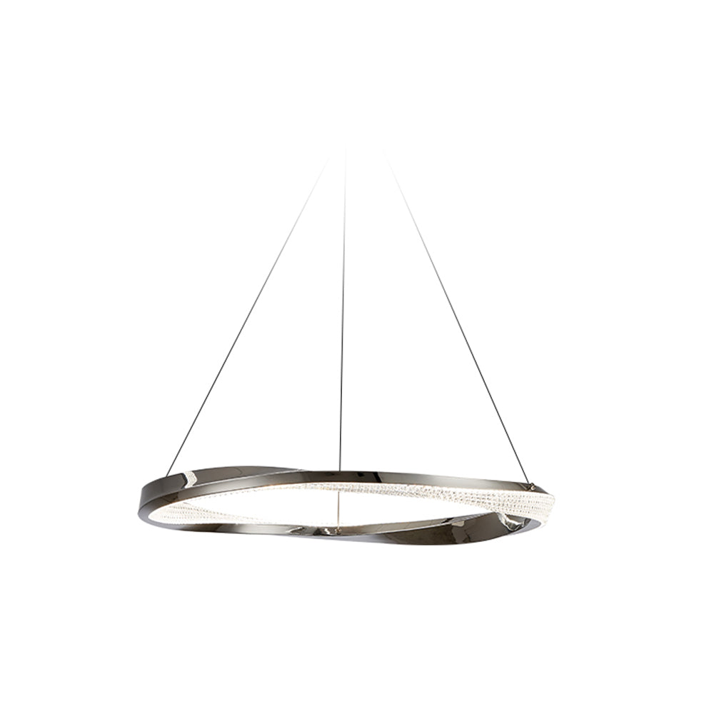 Arisha lampă suspendată aurie, minimalistă, în formă de inel, în spirală