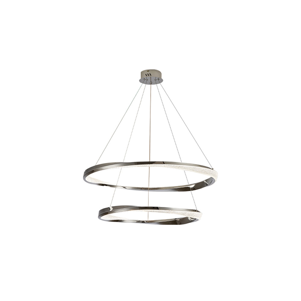 Arisha lampă suspendată aurie, minimalistă, în formă de inel, în spirală