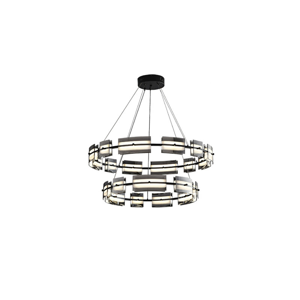 Arisha lampă suspendată minimalistă metal neagră cu finisaj auriu