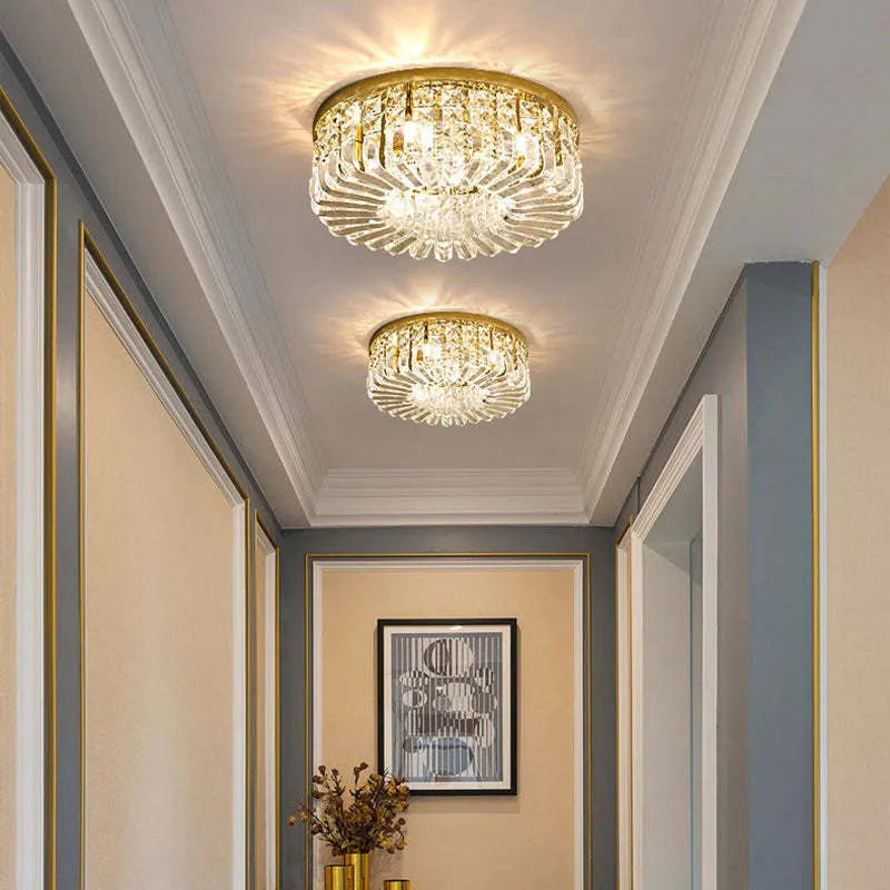Kristy plafonieră aplicată lux metal/cristal