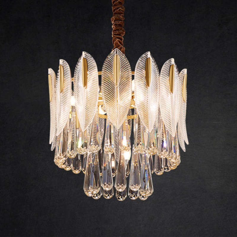 Arisha de lux Feather cristal candelabru, living