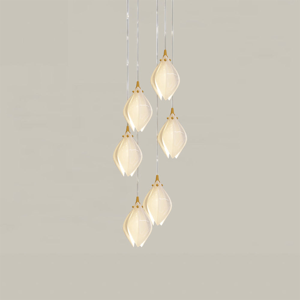 Olivia lampă suspendată din metal și ceramică, de lux, pentru living și dormitor