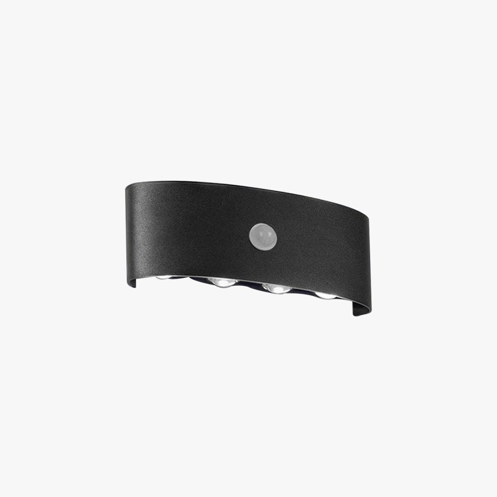 Ray modern Simplu metal/ Fixtures Up And Down LED Light aplică de perete, negru/alb
