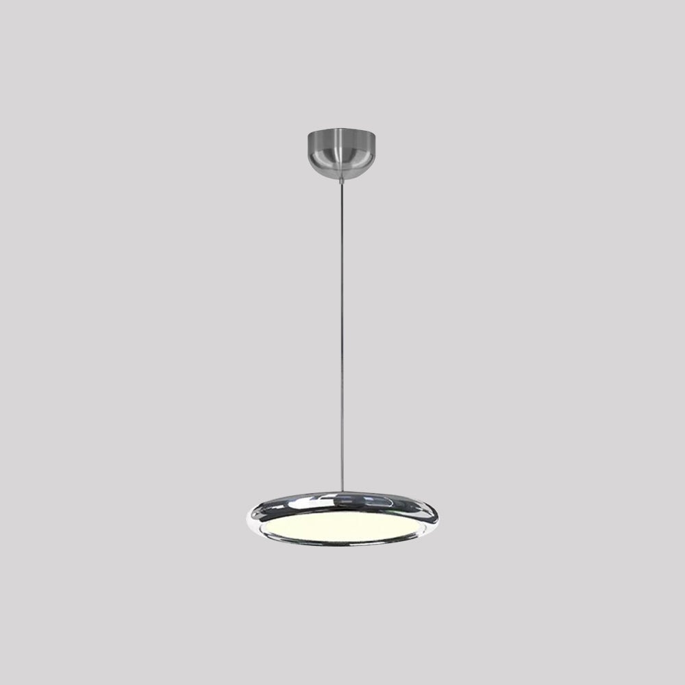Arisha lampă suspendată circulară minimalistă din metal, Argintiu/Aur/Aur roz