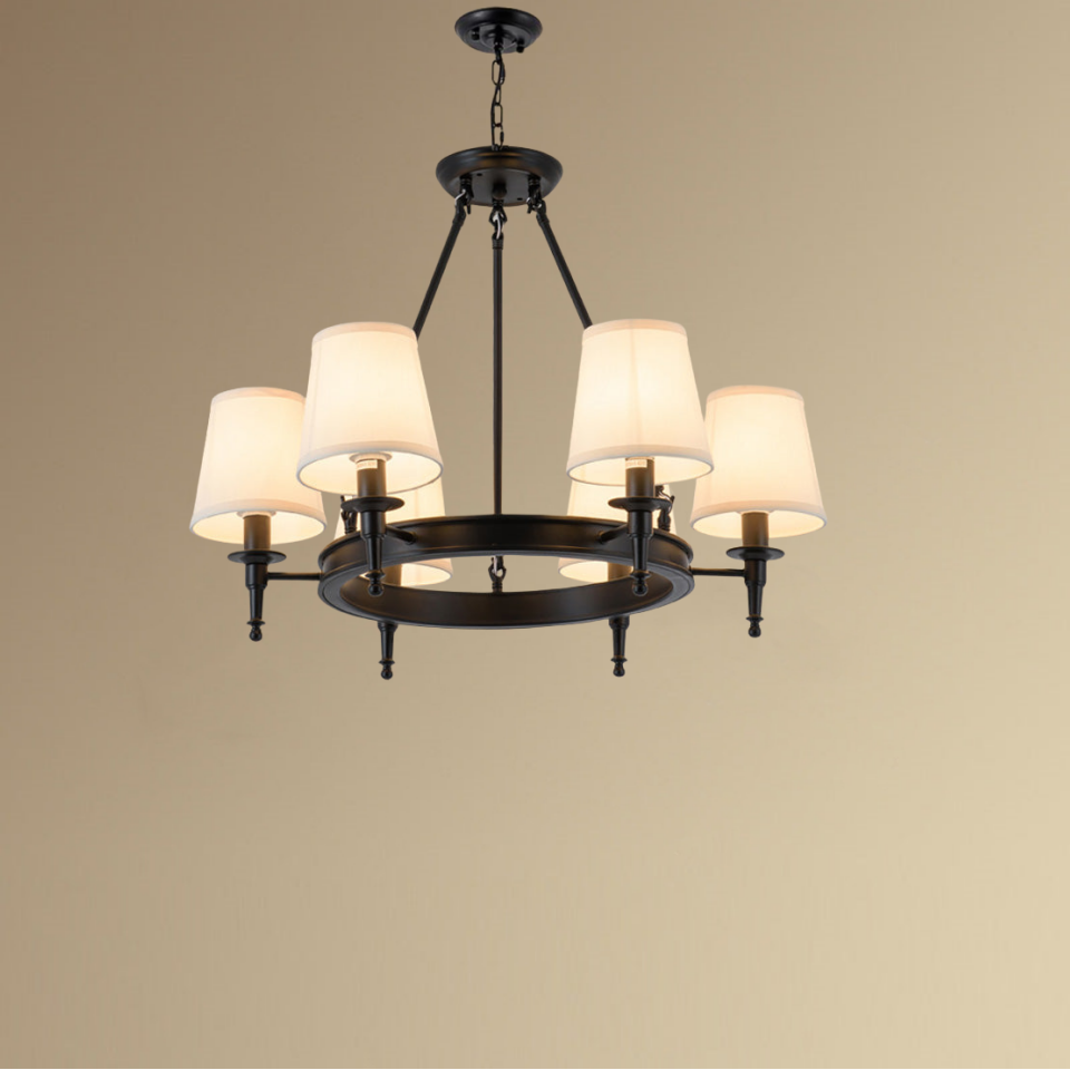 Silva candelabru  vintage din metal și țesătură, culoare neagră/cupru