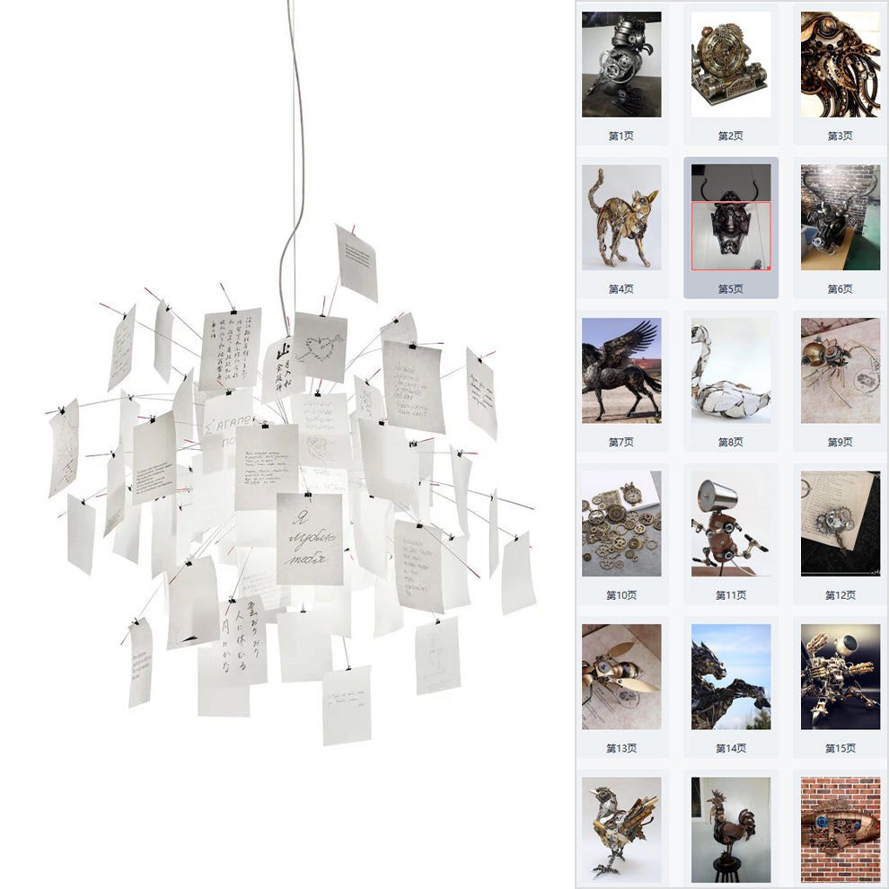 Luninena candelabru din hârtie
