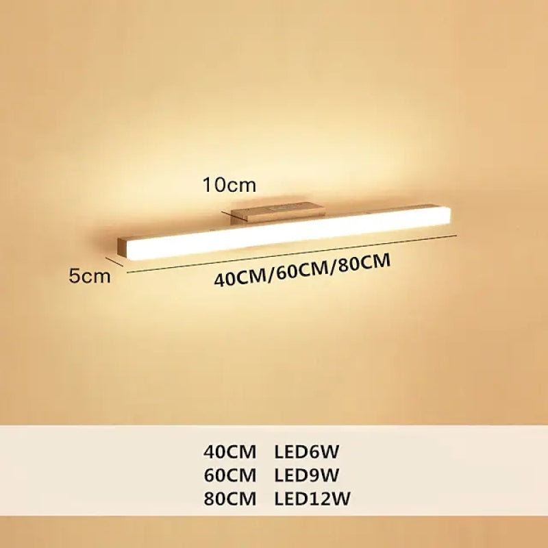 Arisha modern minimalist Linear Wooden aplică de perete, lemn/lemn de nuc