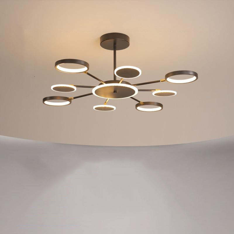 Arisha candelabru modern LED Geometric negru Reglabil