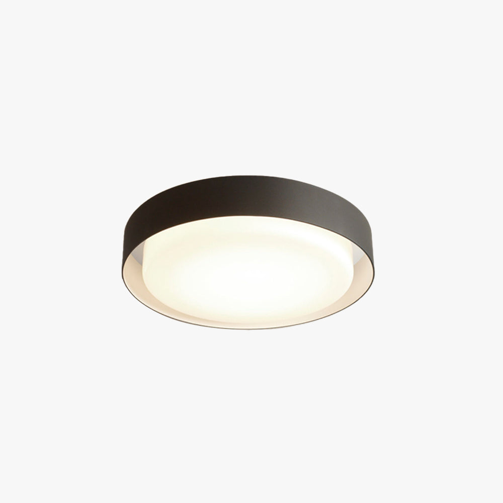 Ray plafonieră aplicată modernă rotundă din metal, alb/negru