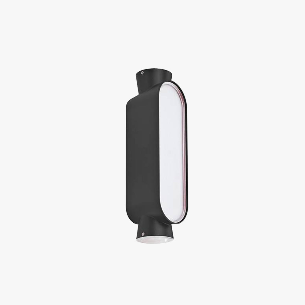 Ray aplică de perete pentru exterior minimalist cu lumină sus/jos, negru/alb