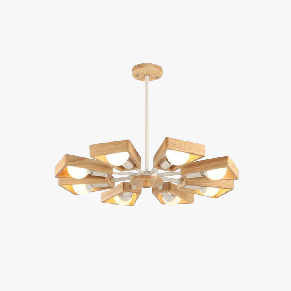 Muto modern Nordic Rotatale lampă suspendată, lemn, 3 Stil