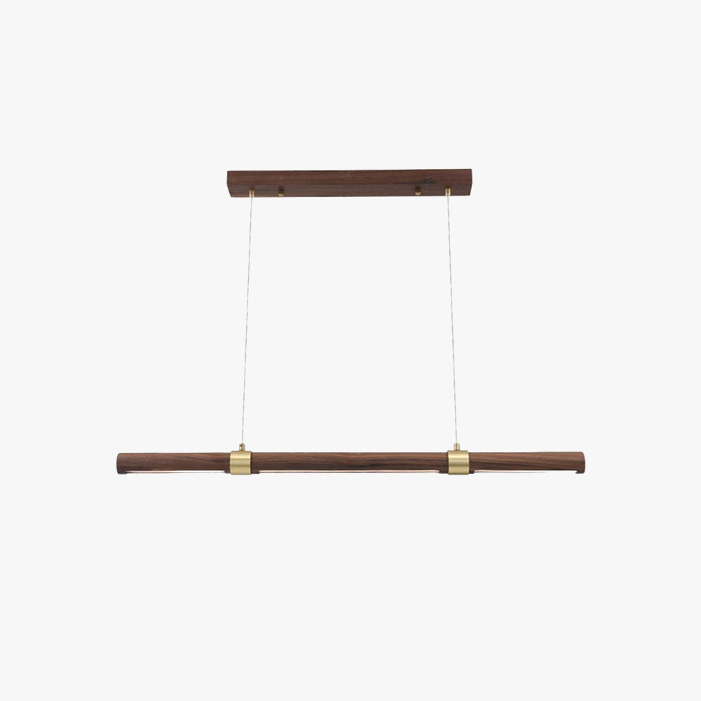 Muto lampă suspendată modernă minimalistă din metal cu transfer de lemn